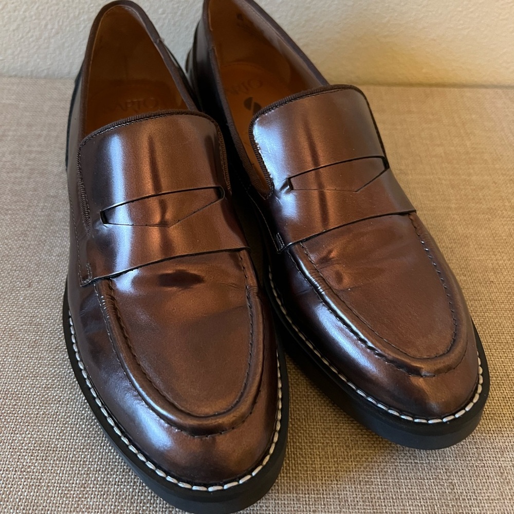 Franco Sarto Bronze Loafers